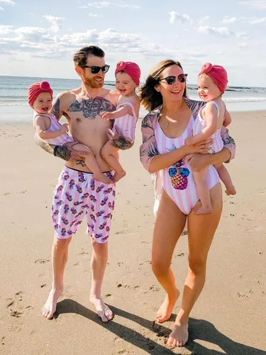Vista 4 de IFFEI - Traje de baño de una pieza para madre e hija, monokini