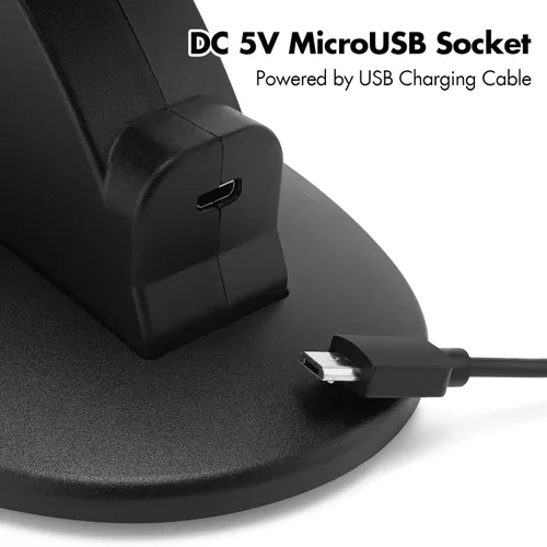 Vista 9 de Playstation4 Regular Slim Pro Controller Charger, SUNKY LED Gaming Console Charging Stand USB Dock Station Mount Cradle for Sony PS4