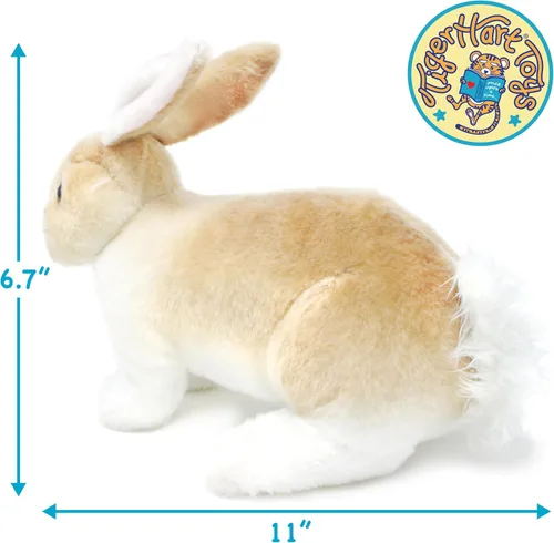 Vista 3 de TigerHart Ridley The Rabbit - Conejito de peluche realista de 11 pulgadas