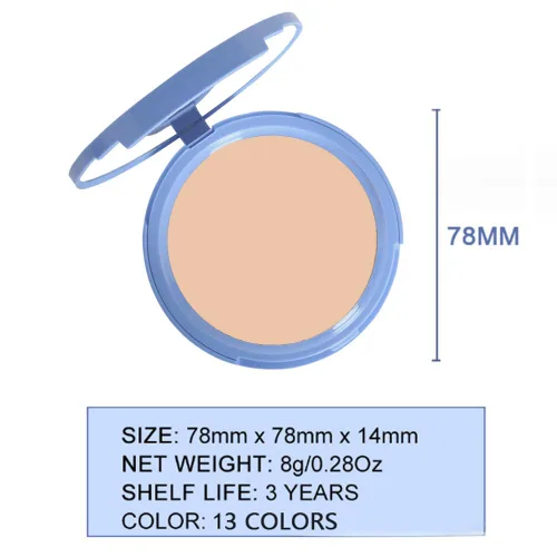 Vista 6 de Polvos compactos de control de aceite para el rostro de Kaely, polvo compacto mate de perfección, maquillaje de acabado duradero a prueba de agua