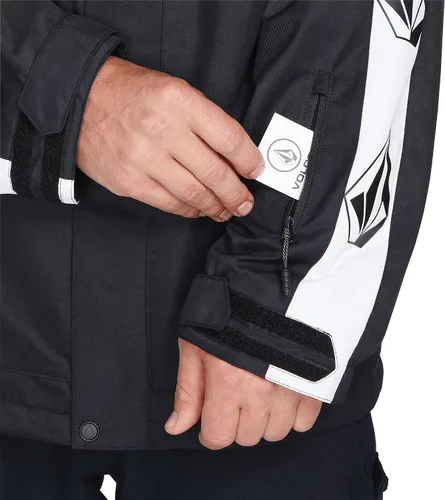 Vista 10 de Volcom Chaqueta de snowboard con aislamiento de piedras icónicas para hombre PARENT