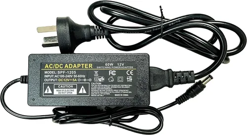 Vista 4 de Fuente de alimentación de neón Adaptador de corriente CC, 12 V, 5 A, 60 W, con certificación UL, adaptador de corriente LED, transformador