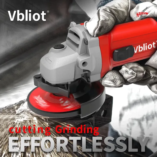 Vista 5 de Herramienta Amoladora Angular, Amoladora Eléctrica de 6.5 Amperios de 4-1/2 Pulgadas con Interruptor Ergonómico Antideslizante Lateral para Corte
