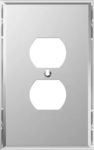 Vista 65 de ENERLITES Placa de pared dúplex para tomacorriente para receptáculos, cubierta de toma de corriente eléctrica jumbo, acabado brillante, de gran Negro