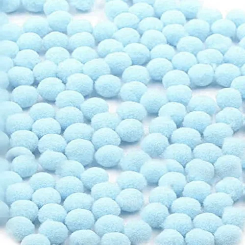 Vista 40 de 1000 pompones para manualidades de 1 pulgada, bolas de pompón mullidas de Navidad, pequeñas bolas de pompones para manualidades, proyectos