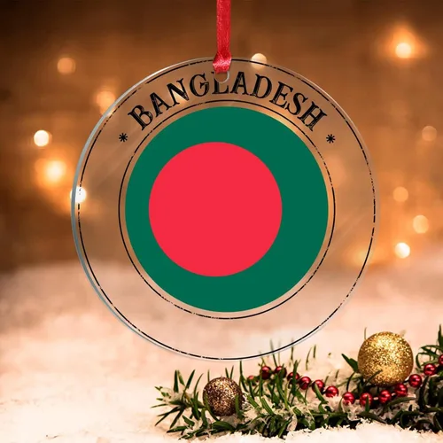 Vista 20 de Bandera de Argelia, adorno para árbol de Navidad, bandera nacional, Argelia, suministros colgantes de Navidad, suministros de fiesta de Navidad