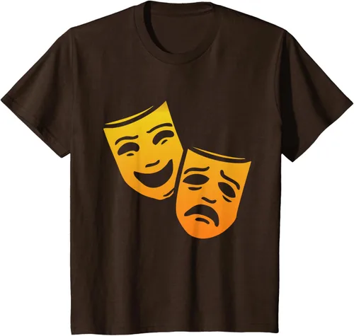 Vista 37 de Comedia y tragedia griega teatro máscaras camiseta