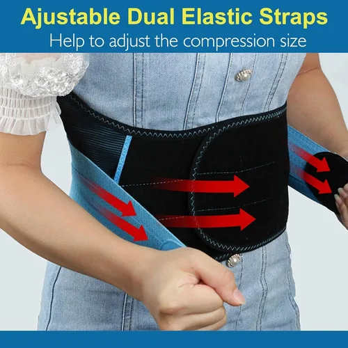 Vista 3 de Versión 2.0 para aliviar el dolor, soporte de espalda para levantar en el trabajo, soporte de espalda para hernia de disco y ciática, cinturón