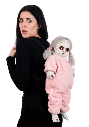 Vista 3 de Acompañante de Disfraz Interactivo Bebé Zombi Riley Llorando de 2FT Multicolor