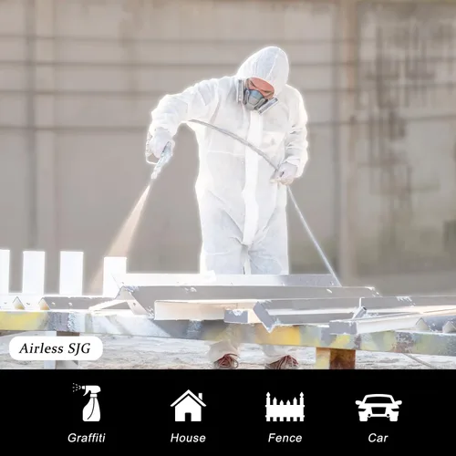 Vista 6 de Pistola de pulverización de pintura sin aire de 3600 PSI, con 1 protector de punta, 5 puntas de pulverización y 5 filtros de pistola de pintura sin