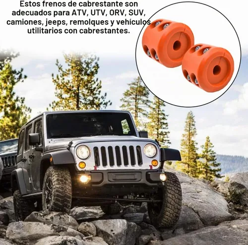 Vista 7 de Bittwee Tapón de goma para cabrestante de coche para ATV UTV, protector de gancho de cable para cuerda sintética, amortiguador de golpes con Naranja