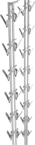 Vista 8 de SSWBasics Soporte de exhibición de chips blanco (paquete de 2) – Estante de chips de encimera de 32 clips para aperitivos, dulces y accesorios