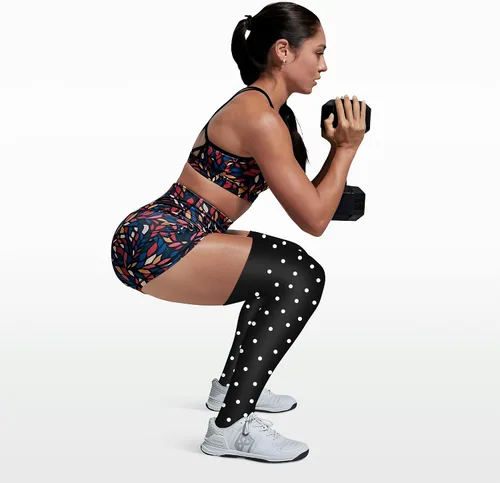 Vista 3 de CHARMKING Calcetines de compresión (3 pares) calcetines de compresión hasta la rodilla para mujeres y hombres, medias para correr, ciclismo