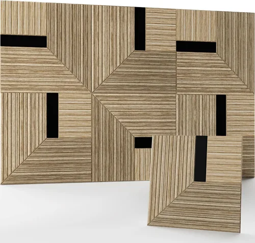 Vista 10 de JaneTech 8 paquetes de paneles acústicos para pared de 48x32 pulgadas Paneles acústicos artísticos decorativos para amortiguación de sonido