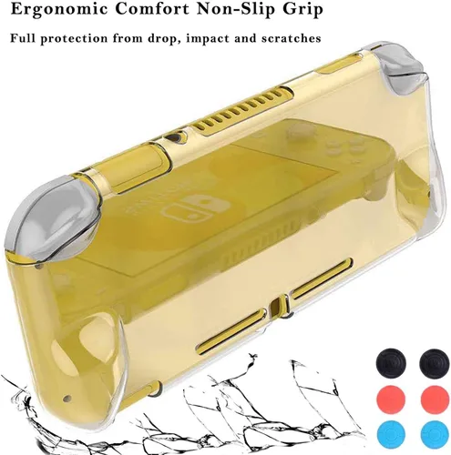 Vista 3 de Kit de accesorios para Nintendo Switch Lite Paquete de accesorios YOOWA con funda de transporte funda protectora paquete de 2 protectores
