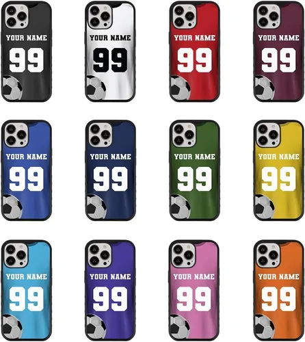 Vista 2 de Guard Dog Funda compatible con iPhone 13 Pro, grado militar, protección robusta de dos piezas, personalizada, fútbol, equipo de jersey