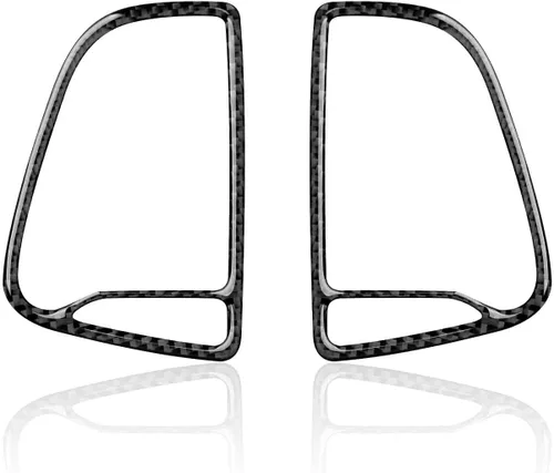 Vista 9 de Calcomanías de ventilación para consola central de automóvil, accesorios para Dodge Challenger 2015-2023, calcomanías interiores de fibra de carbono