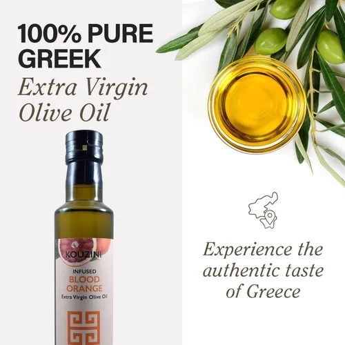 Vista 2 de Kouzini Aceite de oliva virgen extra con infusión de naranja sanguina