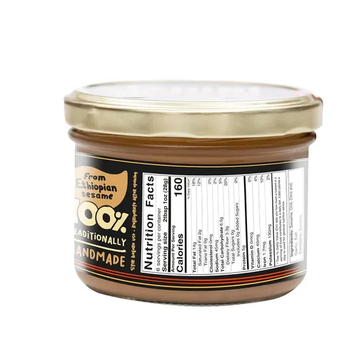 Vista 2 de Halva Kingdom Pasta artesanal Tahini de sésamo totalmente natural Pasta de sésamo molido 100% pura, rica y cremosa, salsa Tahini, aderezo y salsas