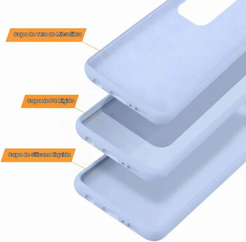Vista 5 de Funda diseñada para Galaxy S20 Ultra/Galaxy S20 Ultra 5G, silicona Azul púrpura