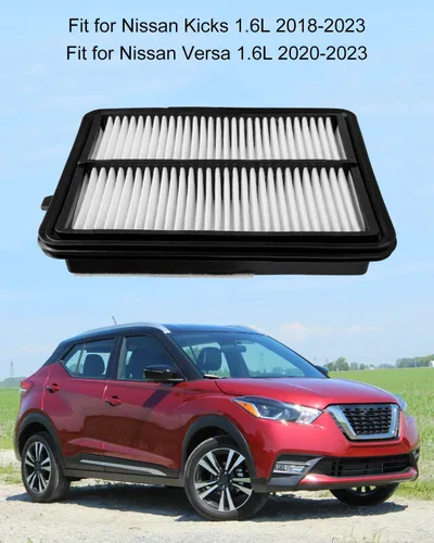Vista 6 de Filtro de motor de coche apto para Nissan Kicks 1.6L (2018-2023) Versa 1.6L (2020-2023), reemplazar 16546-5RB1A CA12315 PA10424 PA99371 A21438