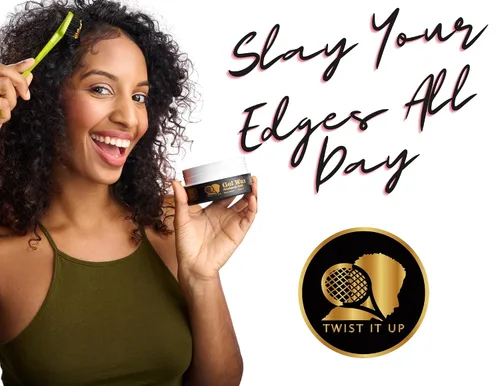 Vista 5 de Twist It Up Cera de gel para el cabello: para rastas, trenzas, bordes, rizos y ondas