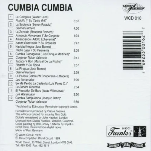 Vista 2 de Cumbia Cumbia 1: Cumbia Colombiana Grabaciones