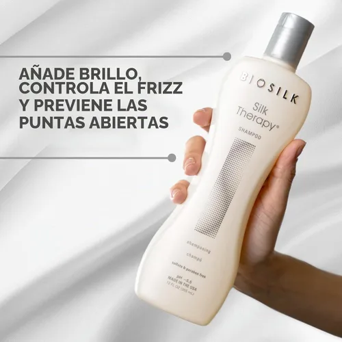Vista 3 de Biosilk Silk Therapy Champú limpiador 12 onzas, paquete de de 1