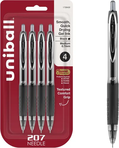 Vista 10 de Uniball 207 - Bolígrafos de gel de impacto, paquete de 144-0.039 pulgadas, bolígrafos de punta gruesa, suministros escolares y de oficina