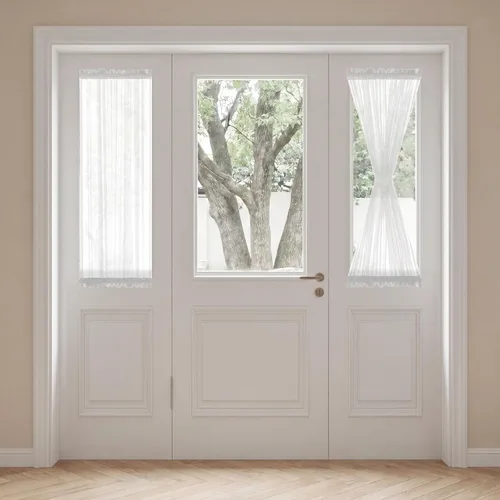 Vista 53 de H. Versailtex Lino Natural y Poly semi-láminas Premium suaves y ricos materiales paneles de cortina con abrazadera ajustable para patio Gris
