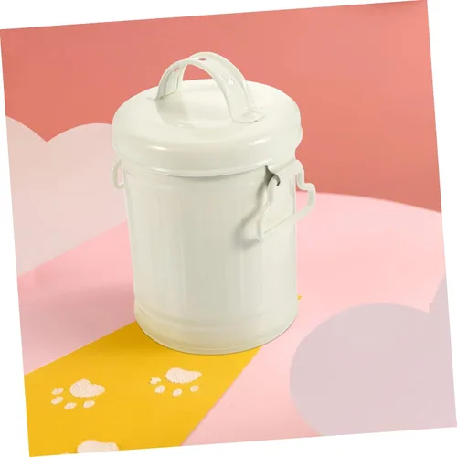 Vista 7 de Basurero de escritorio pequeño de escritorio, cubo de almacenamiento para artículos diversos, soporte para brochas de maquillaje, cubos pequeños