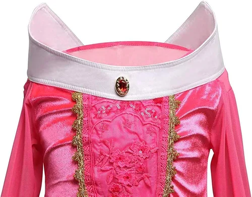 Vista 3 de MYZLS Disfraz de princesa para niñas, de belleza durmiendo, vestido de fiesta de Halloween
