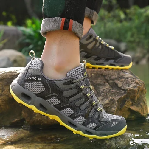 Vista 7 de RUNMAXX Mens Hiking Shoes Womens Fishing Aqua Water Shoes Outdoor Sneakers Quick Drying Mesh Barefoot