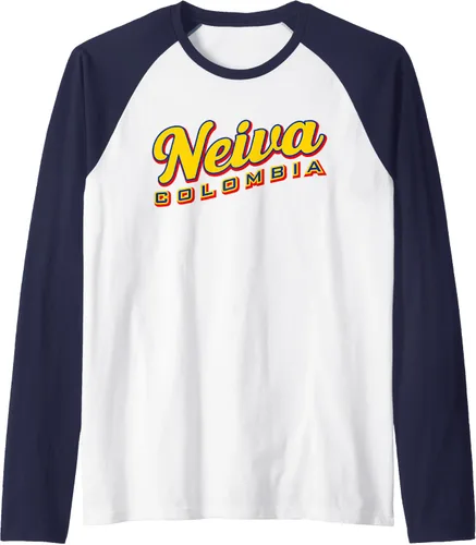 Vista 6 de Camiseta de béisbol raglán Neiva Colombia