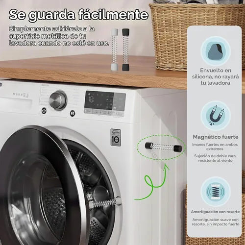 Vista 5 de Paquete de 2 accesorios de puerta de arandela de carga frontal, soporte magnético para puerta, color negro