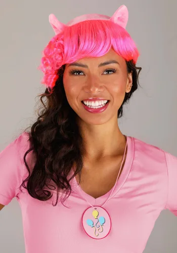 Vista 3 de Kit Accesorios de Disfraz Pinkie Pie: Diadema, Cola y Cutie Mark Multicolor