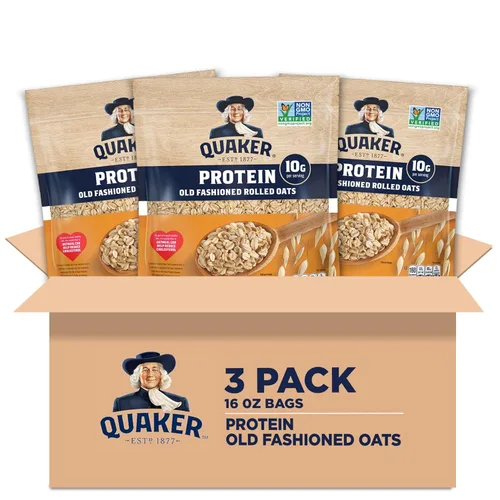 Vista 10 de Quaker - Avena Gluten Free Old Fashioned Rolled (sin gluten), Non GMO Project Verified (verificada como alimento no transgénico), bolsas resellables