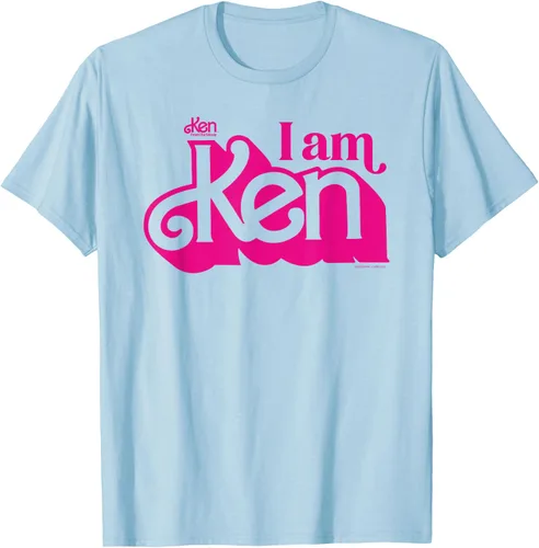 Vista 36 de Camisetas y camisetas de Barbie The Movie I Am Ken para hombres y mujeres Negro