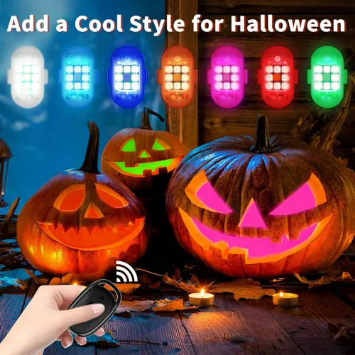 Vista 3 de SEISSO Paquete de 2 luces estroboscópicas LED inalámbricas con control remoto anticolisión, carga USB, kit de luces de emergencia para drones, luces