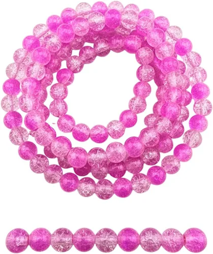 Vista 28 de DandS ltd Cuentas de cristal agrietadas para la fabricación de joyas, champán, pulseras vibrantes de bricolaje, collares, aretes, suministros