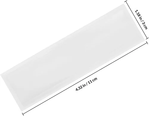 Vista 2 de 20pcs PVC Adhesive File Label Sleeve Holder for Folder Index Tabs