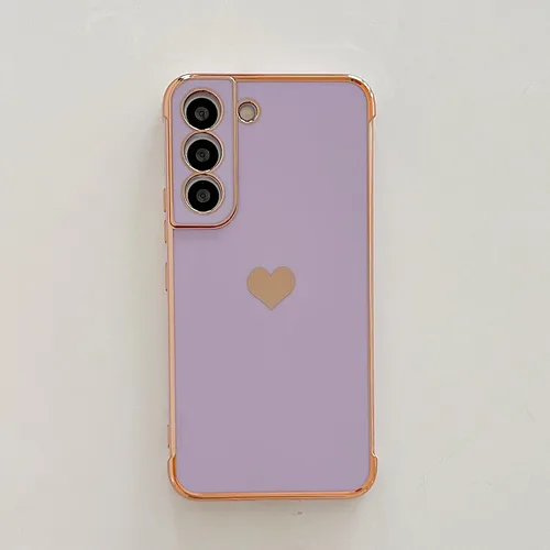 Vista 108 de phylla Funda de teléfono compatible con Samsung Galaxy A12 de 6.5 pulgadas, lindo corazón chapado en oro, elegante funda de lujo para mujer