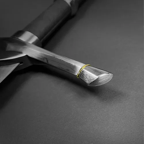 Vista 4 de Espada medieval, espada de una mano, hoja aburrida. Para colección, regalo, espectáculo y cosplay justo y LARP