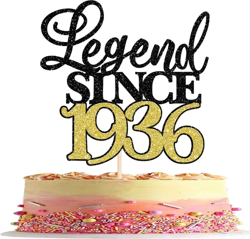 Vista 44 de Rsstarxi 1 paquete de decoración de pastel con purpurina de leyenda desde 2012 para decoración de tarta de cumpleaños 13 años para decoración