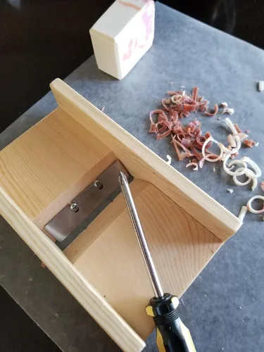 Vista 9 de Cortador de jabón de madera, biseladora de jabón, recortadora, caja de cajón de afeitado para hacer jabones hechos a mano (madera)