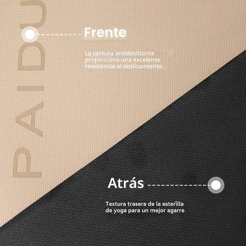 Vista 3 de PAIDU Yoga Mat Non Slip Anti-tear,extra thick-2/5 inch（10MM）High Resiliency Professional POE Yoga Mats for Women Men Kids,72"x24"inch,Workout, Yoga