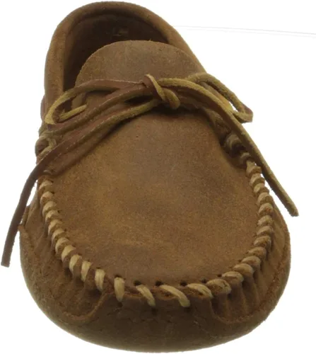 Vista 2 de Minnetonka Suela suave de doble parte inferior para hombre, Marrón