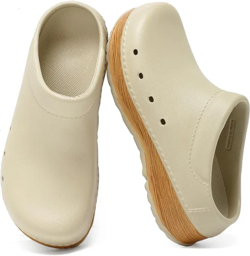 Vista 7 de Youermei Zapatillas de casa para hombre y mujer, sandalias de trabajo ligeras con plantilla EVA extraíble, soporte de arco, zapatos antideslizantes
