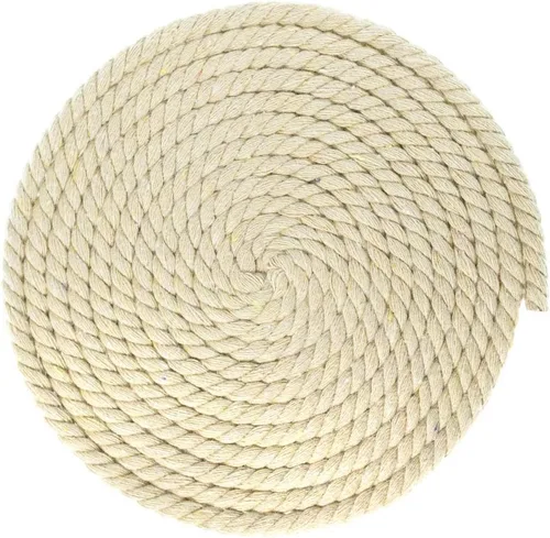 Vista 76 de West Coast Paracord - Cuerda de algodón natural trenzada de 3 hebras, 1/4, 1/2, 5/8, 3/4, y 1 pulgada de diámetro, 10, 25, 50, 100 pies Backwoods