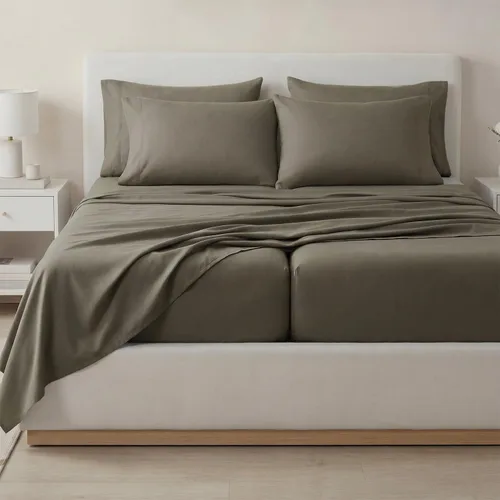 Vista 24 de Southshore Fine Living, Inc. Juego de sábanas de 4 piezas, 21 pulgadas de profundidad con sábana bajera, microfibra suave, sábana encimera de gran